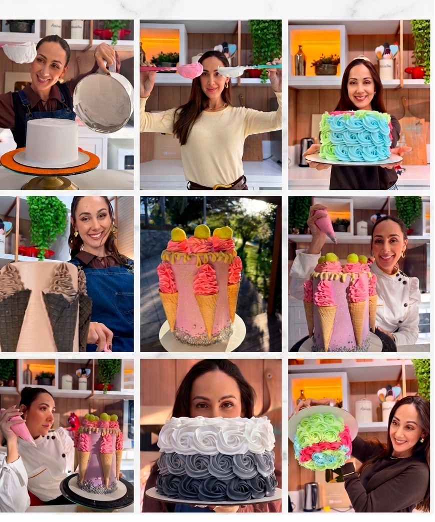 Mosaico com conteúdos do grupo